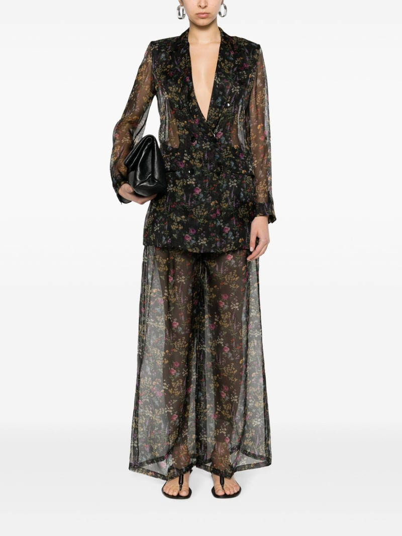 Max Mara Jabot floral-print silk blazer outlook