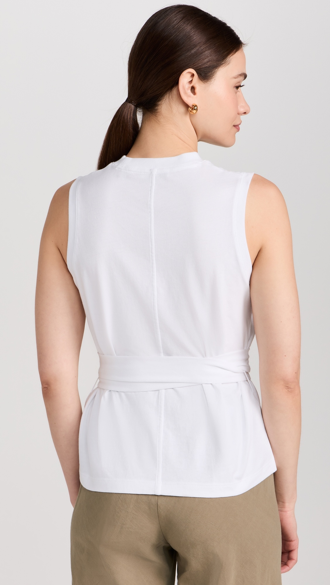 Sleeveless Wrap Top - 2