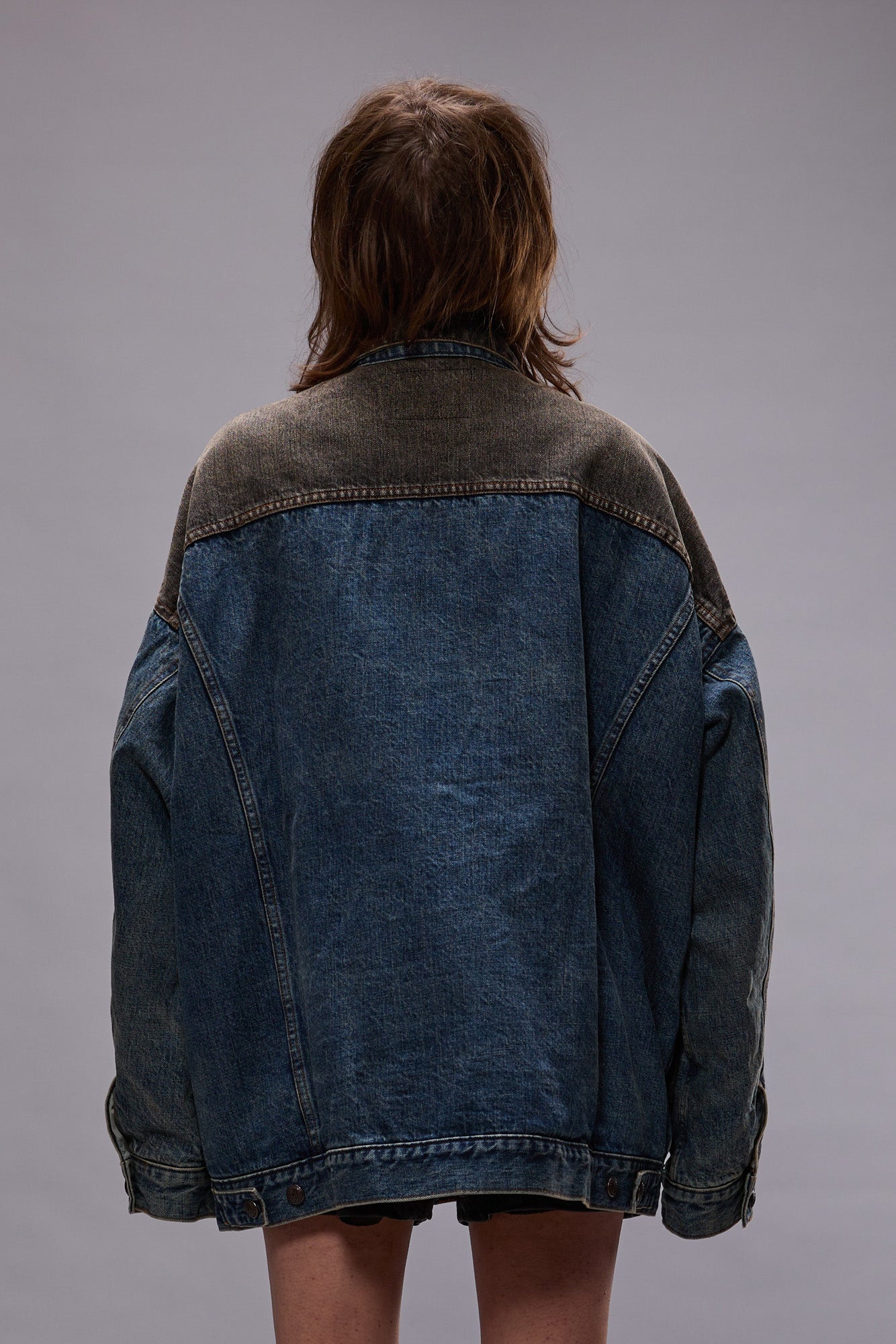 LACEY TRUCKER JACKET - DAWSON INDIGO COLOR BLOCK - 3