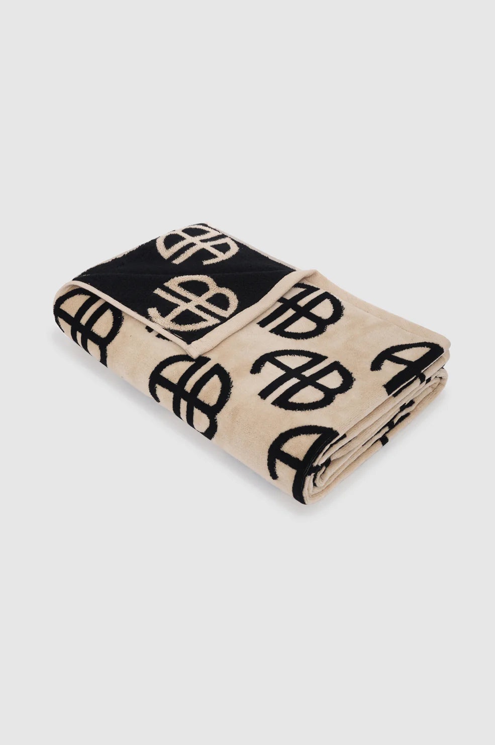 Bahia Towel - Beige Monogram Print - 4