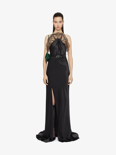Givenchy EVENING DRESS IN SATIN WITH LACE outlook