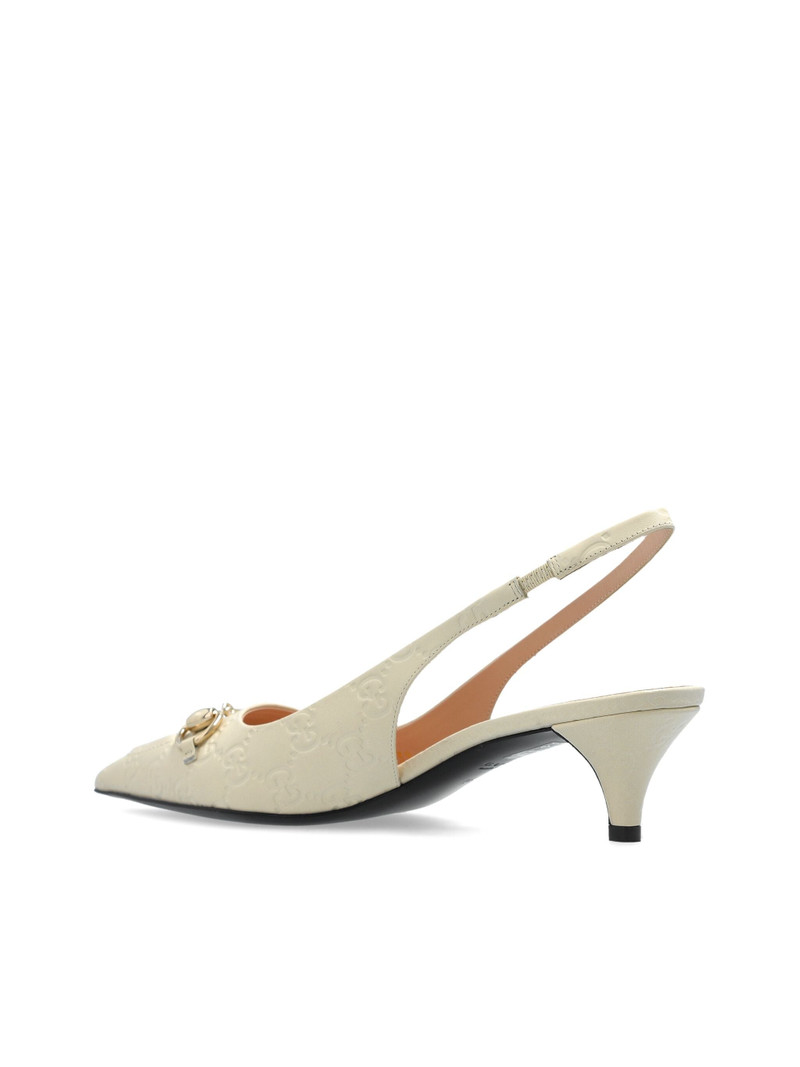 GUCCI 45mm Horsebit Slingback Pumps outlook