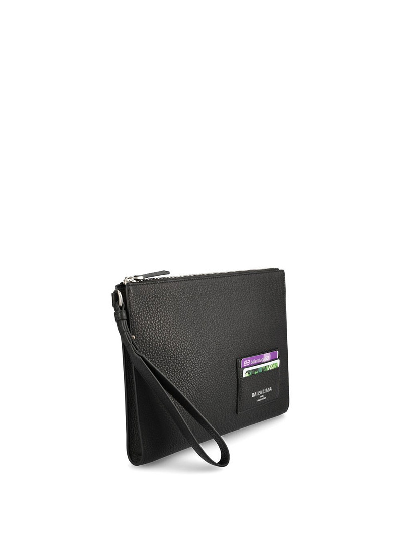 BALENCIAGA LEATHER POUCH WITH ZIP outlook