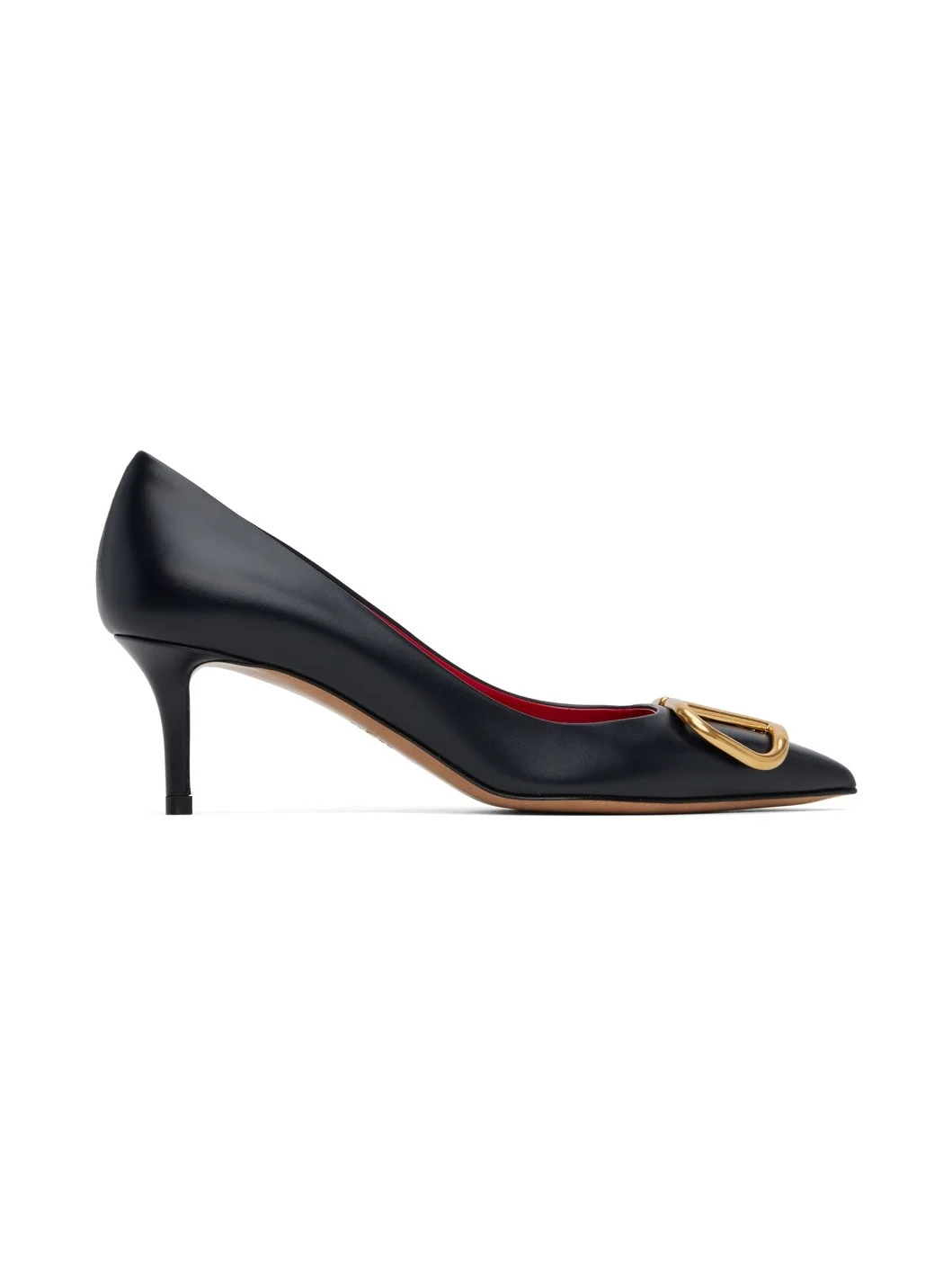 Navy VLogo Heels - 1
