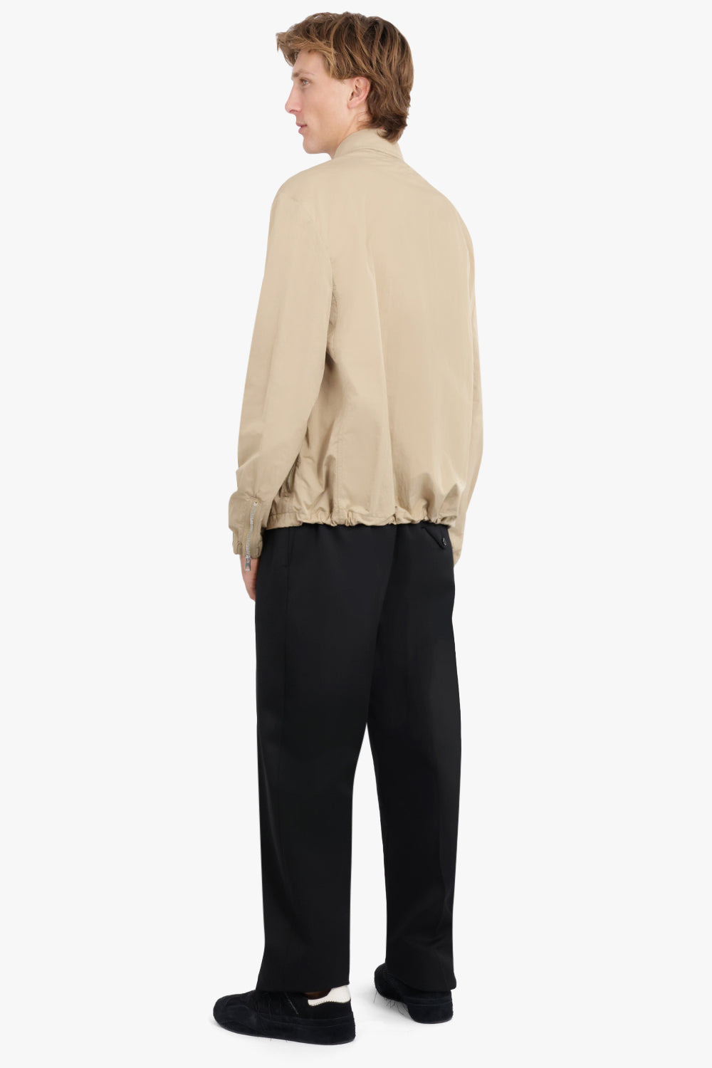 TECH NYLON BLOUSON TRIANGLE JACKET | SESAME - 4