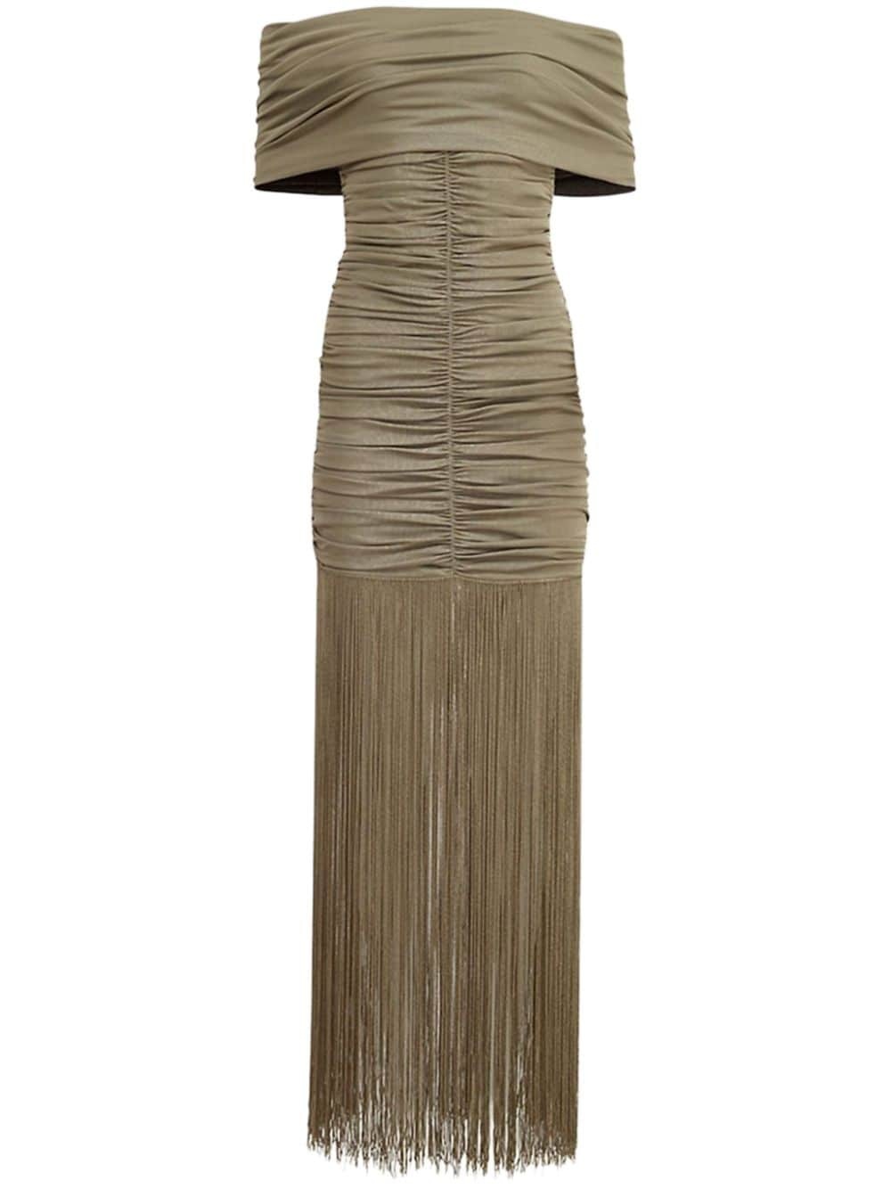 Jacinta ruched maxi dress - 1