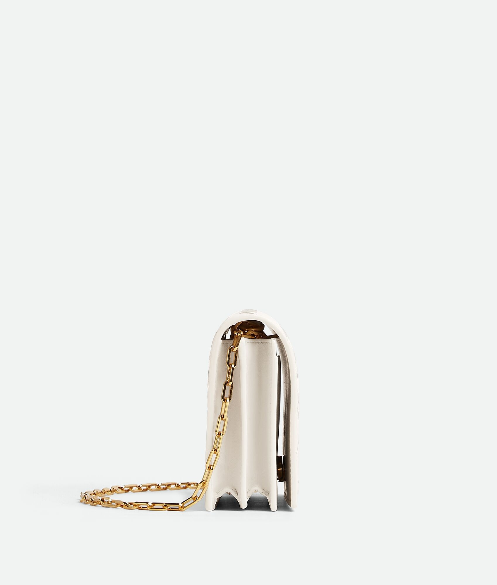 intrecciato mini bag on chain - 2
