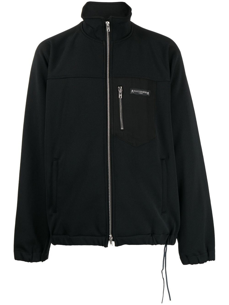high-neck zip-fastening jacket 1