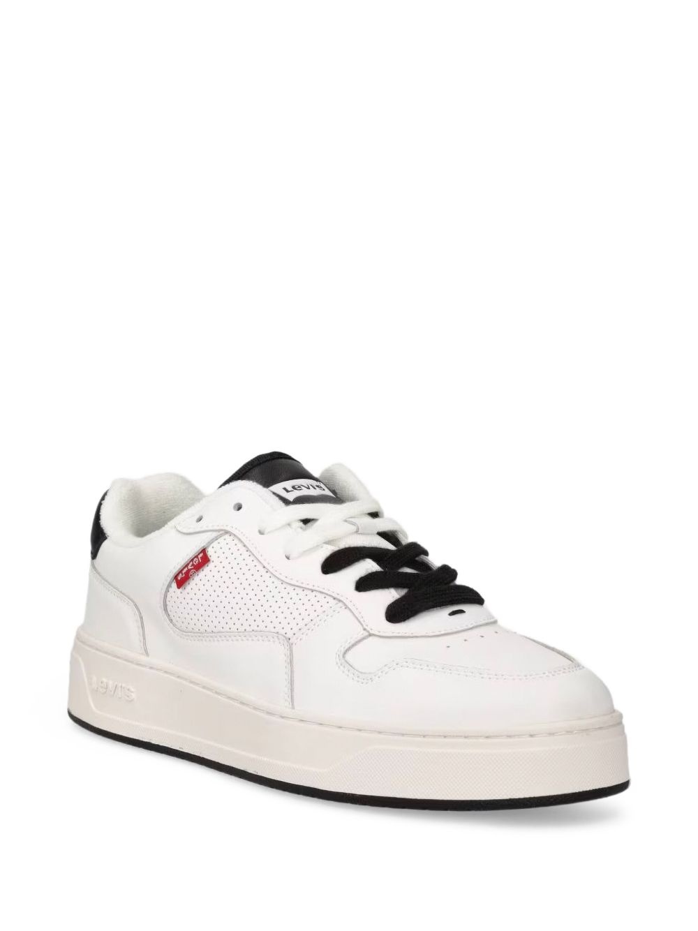 Glide perforated leather low-top sneakers - 2