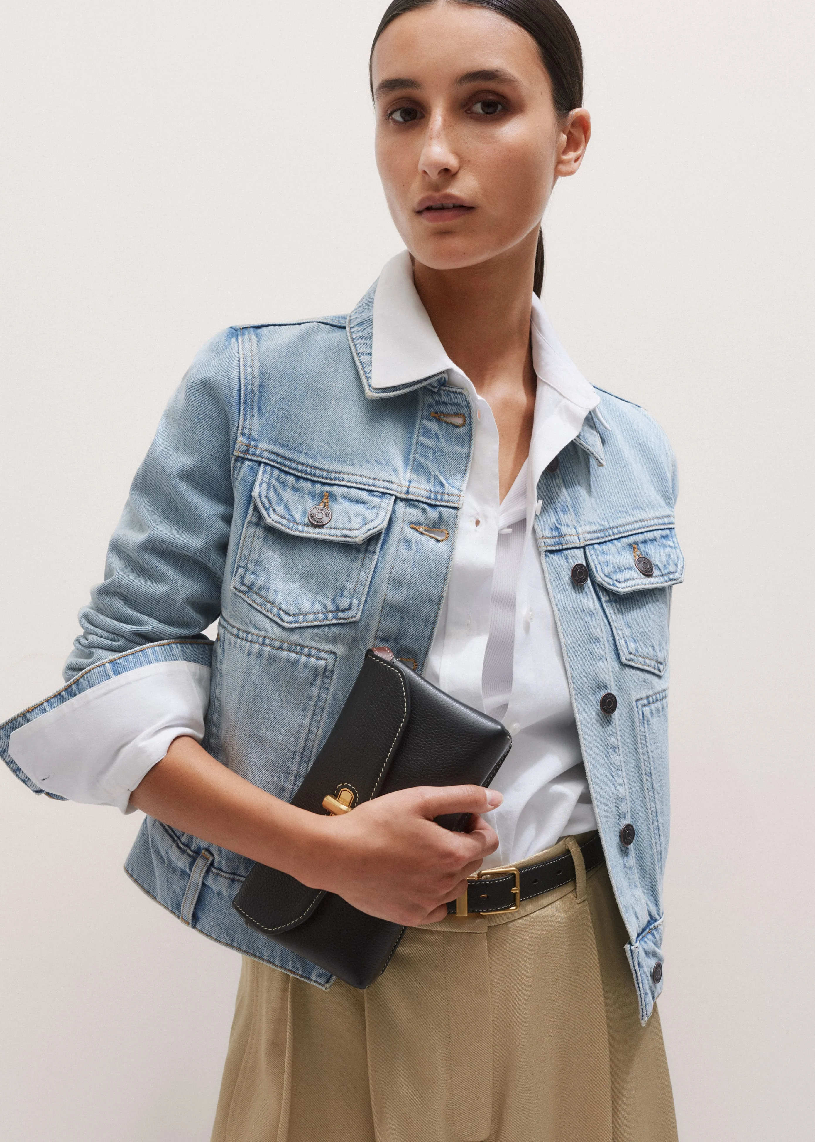 Shrunken Denim Jacket - 1