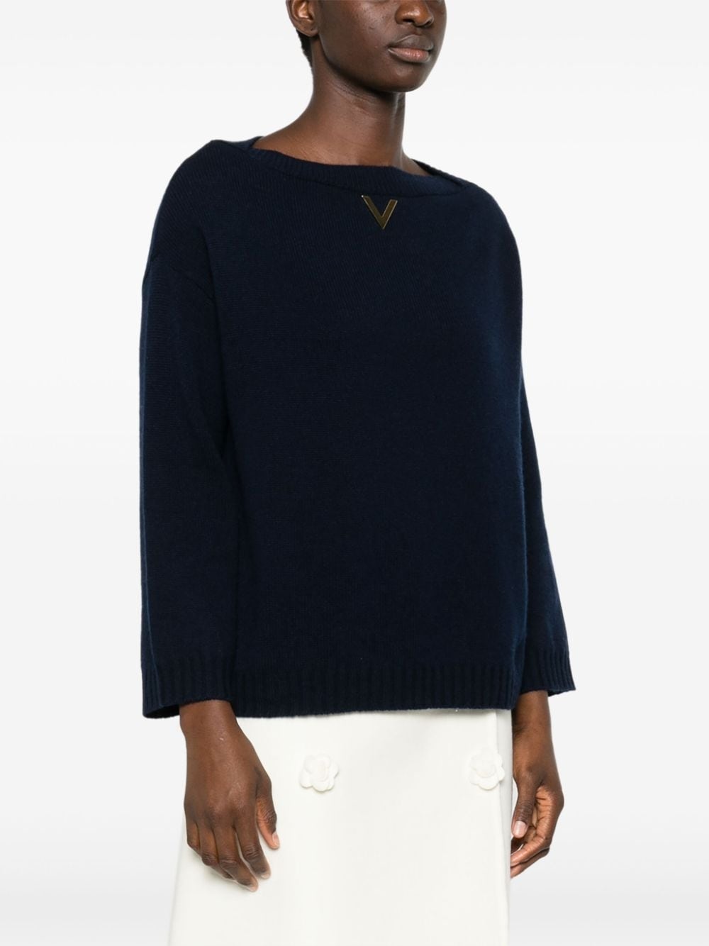 logo-plaque sweater - 3