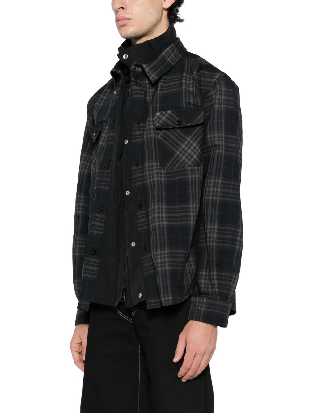 plaided jacket - 3