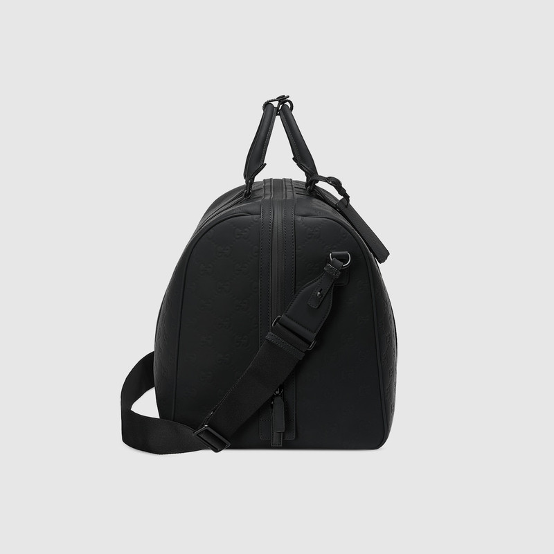 GG rubber-effect large duffle bag 5