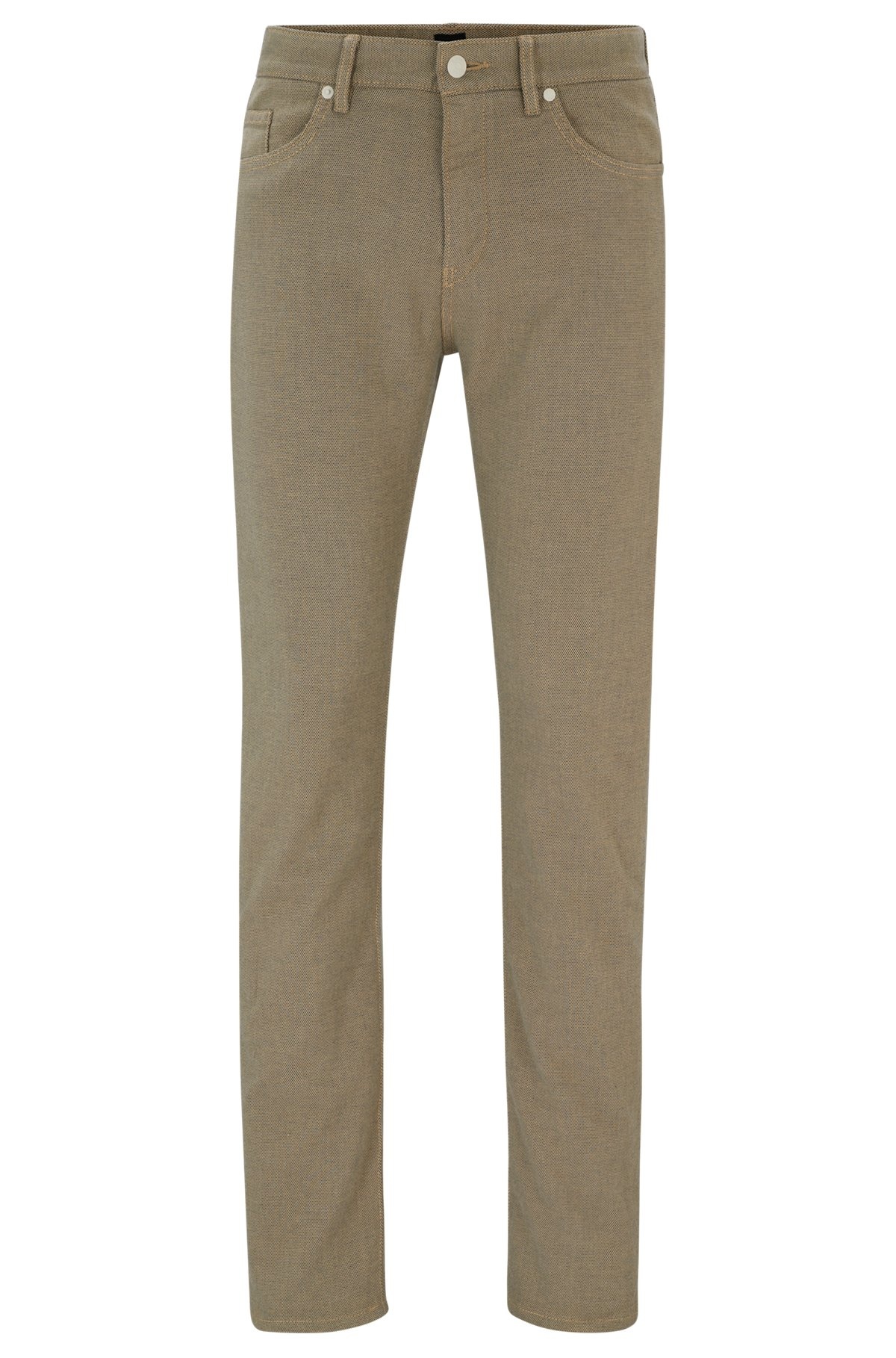 SLIM-FIT JEANS IN TWO-TONE STRETCH DENIM - 1