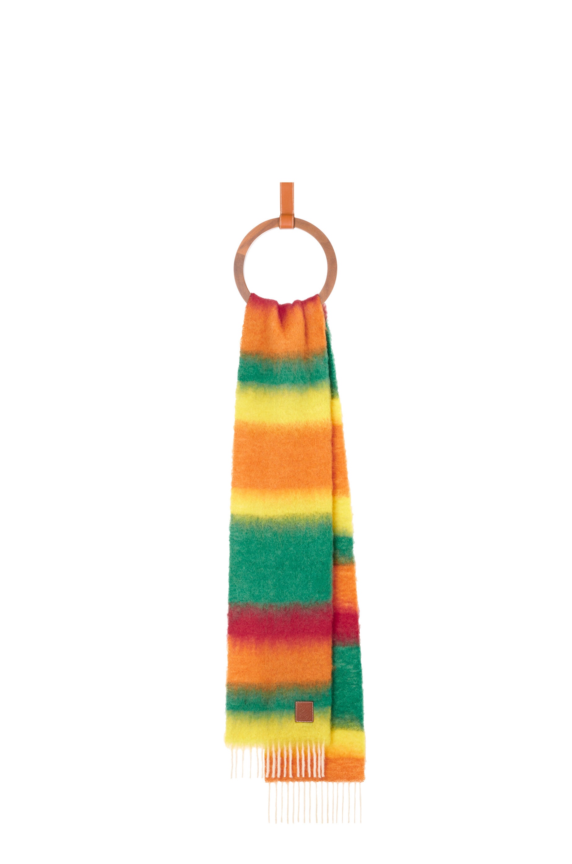 Stripe scarf in mohair - 1