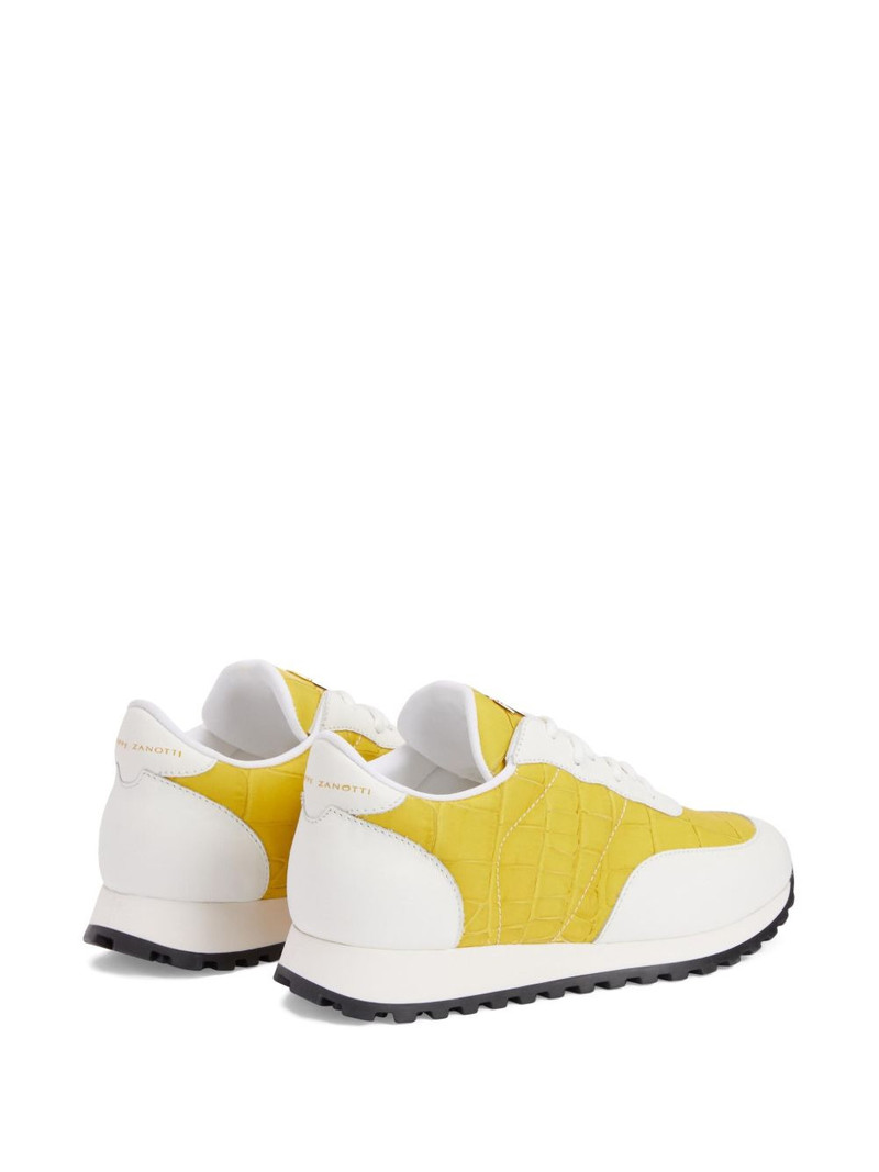 Jimi crocodile-effect leather sneakers 3