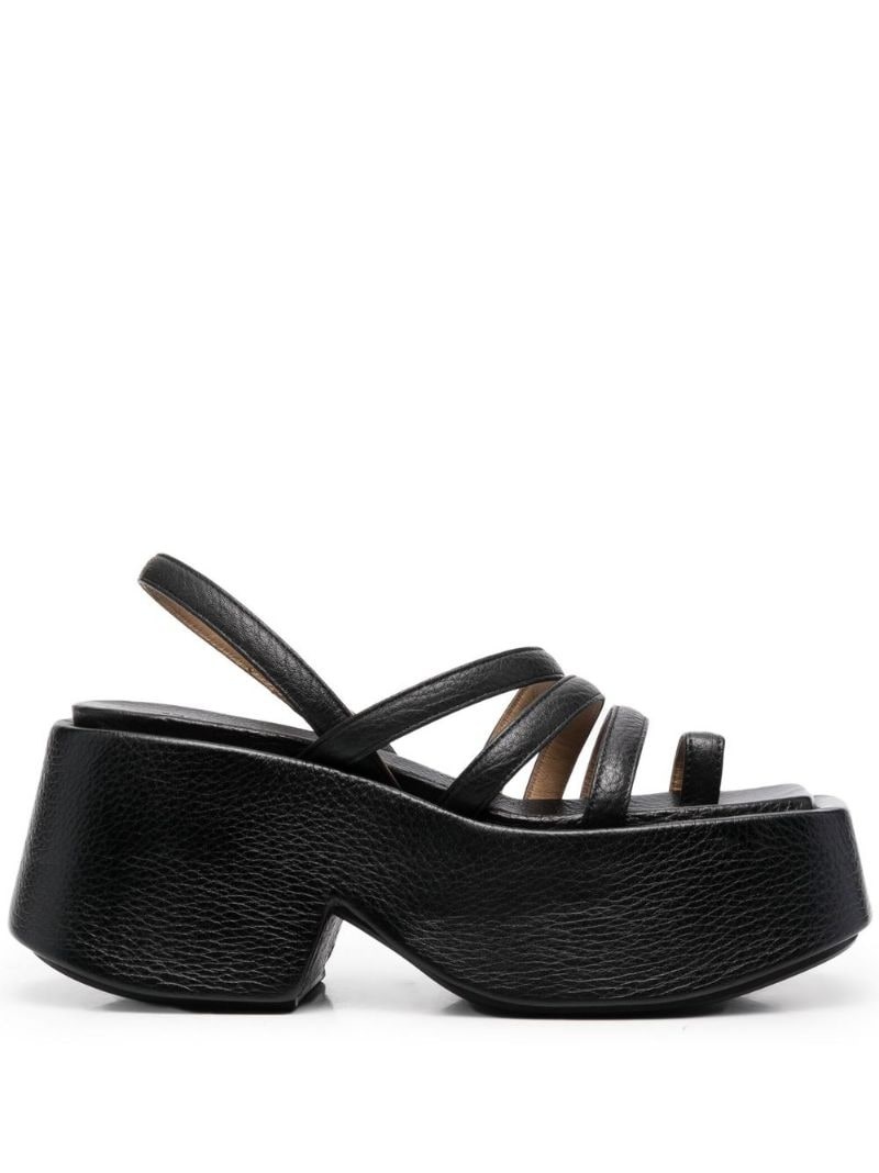 slingback chunky platform sandals - 1