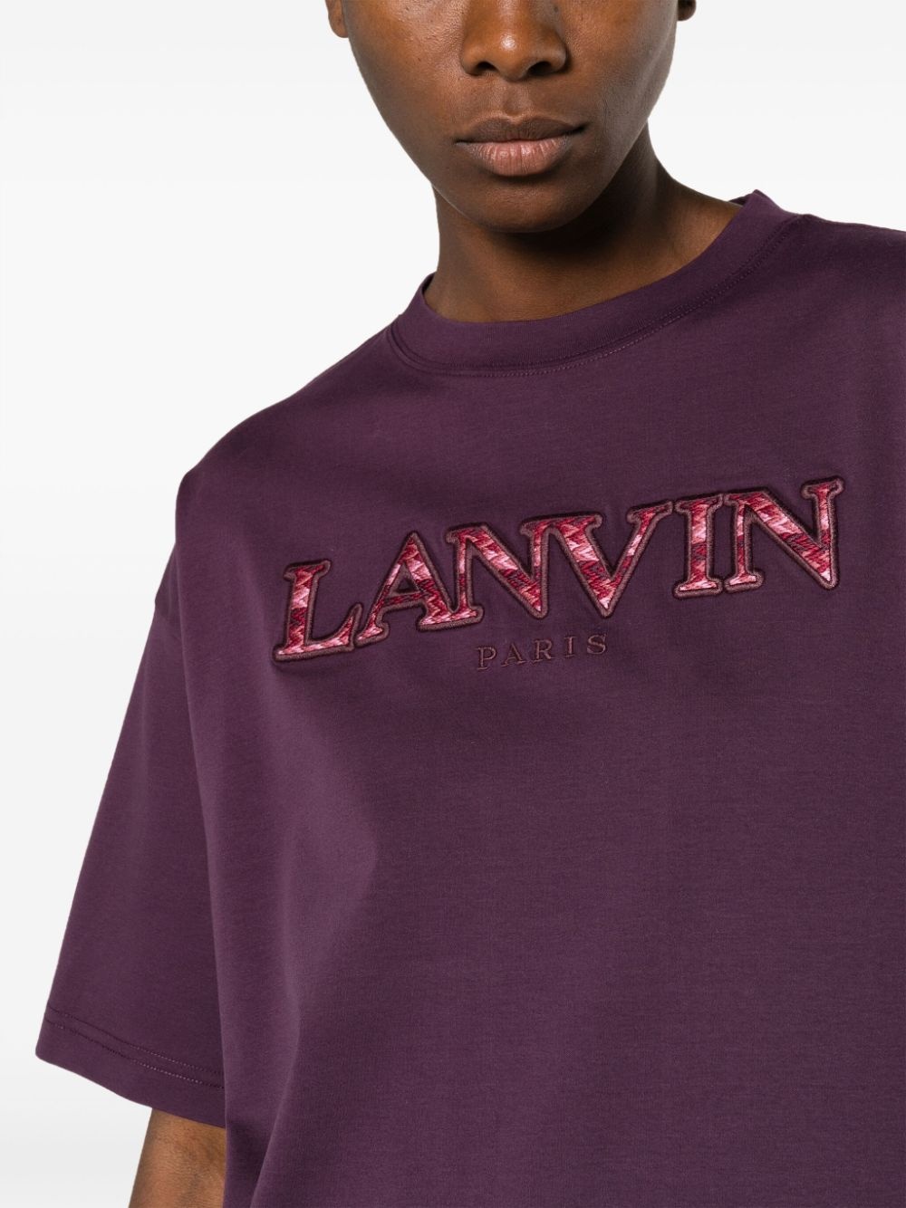 logo-appliquÃ© cotton T-shirt - 5