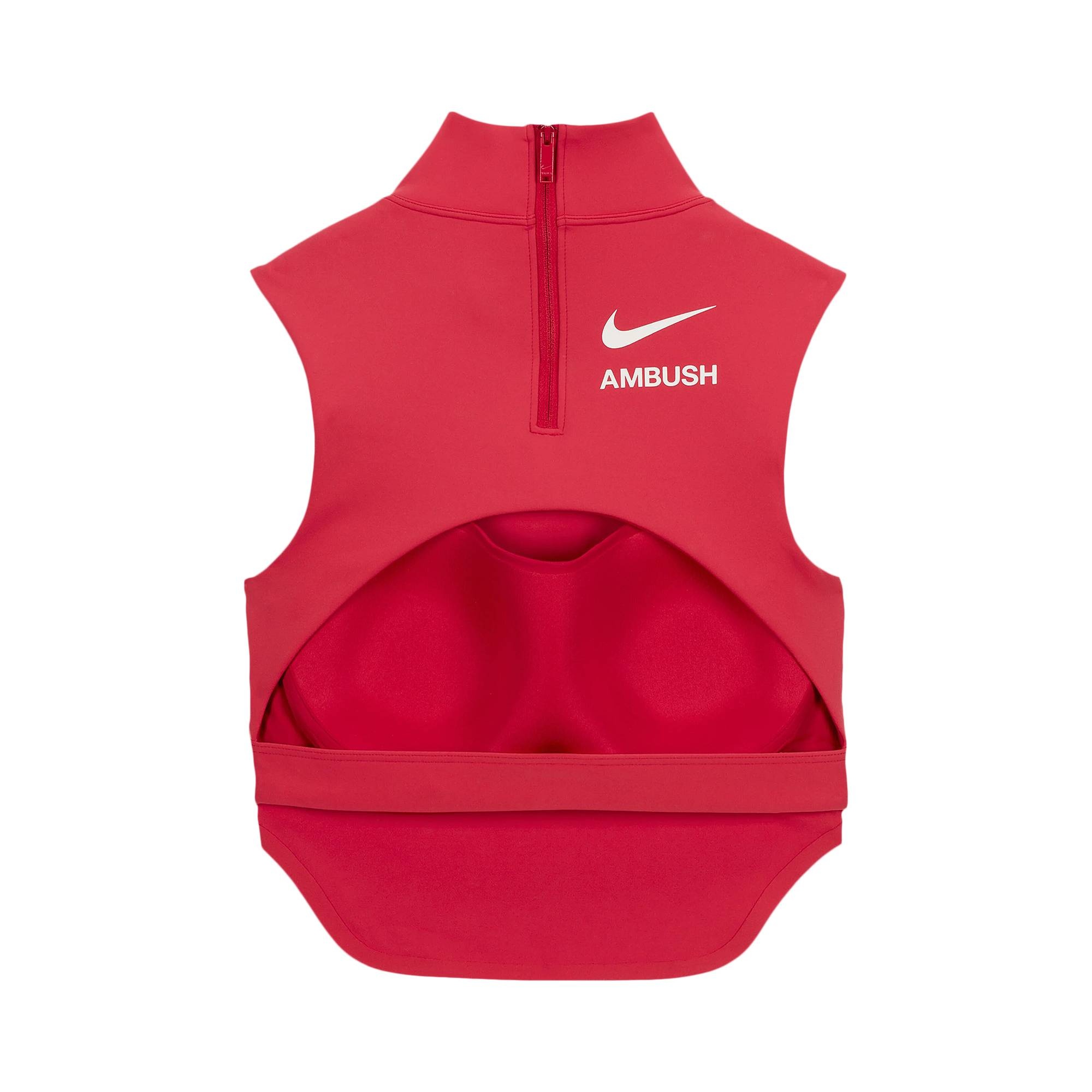 Nike x Ambush Padded Bra 'Gym Red/Phantom' - 2