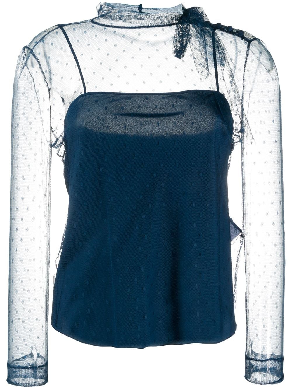 point d'esprit tulle top - 1