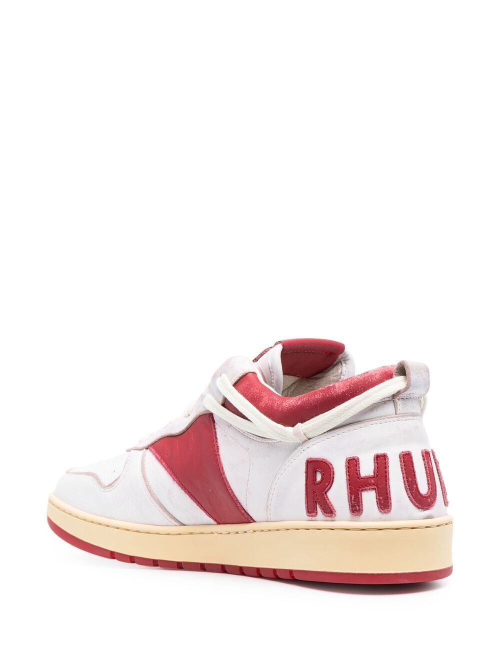 low-top panelled sneakers - 5