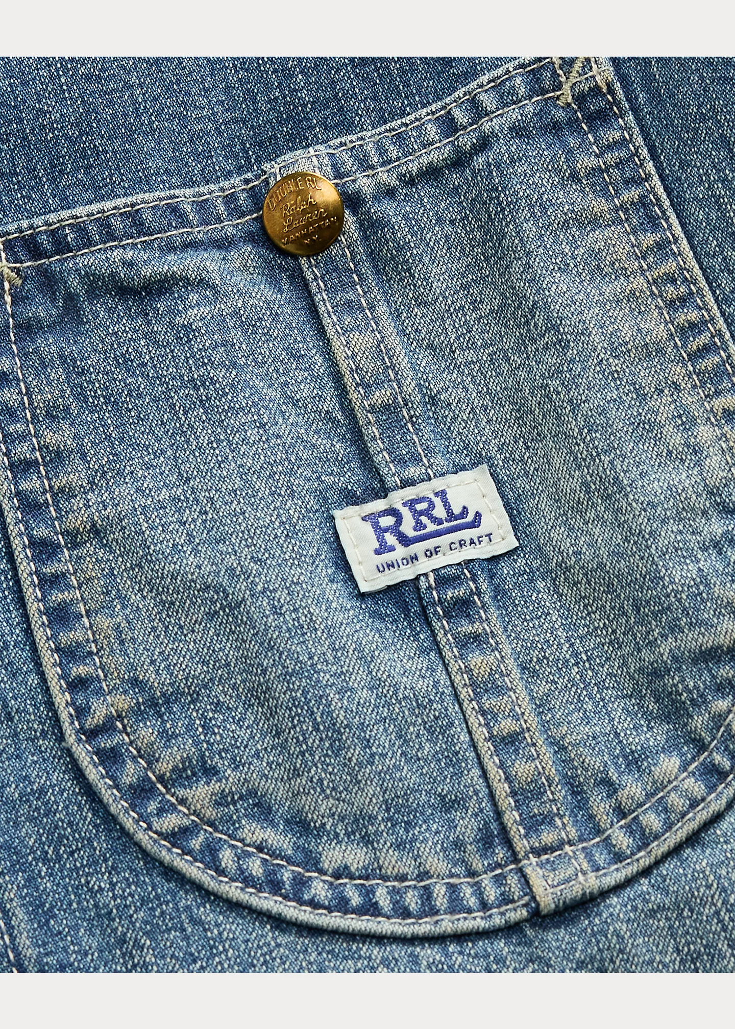Corduroy-Collar Indigo Denim Jacket - 3