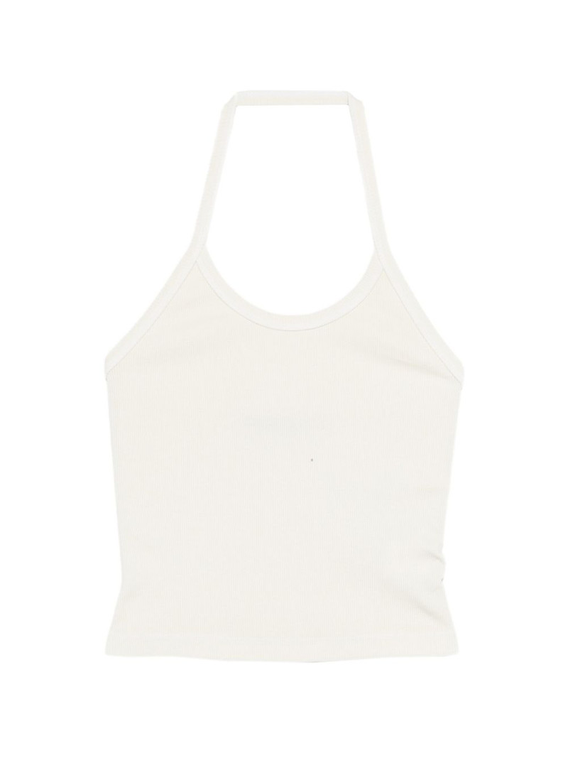 halter-neck ribbed tank top 1