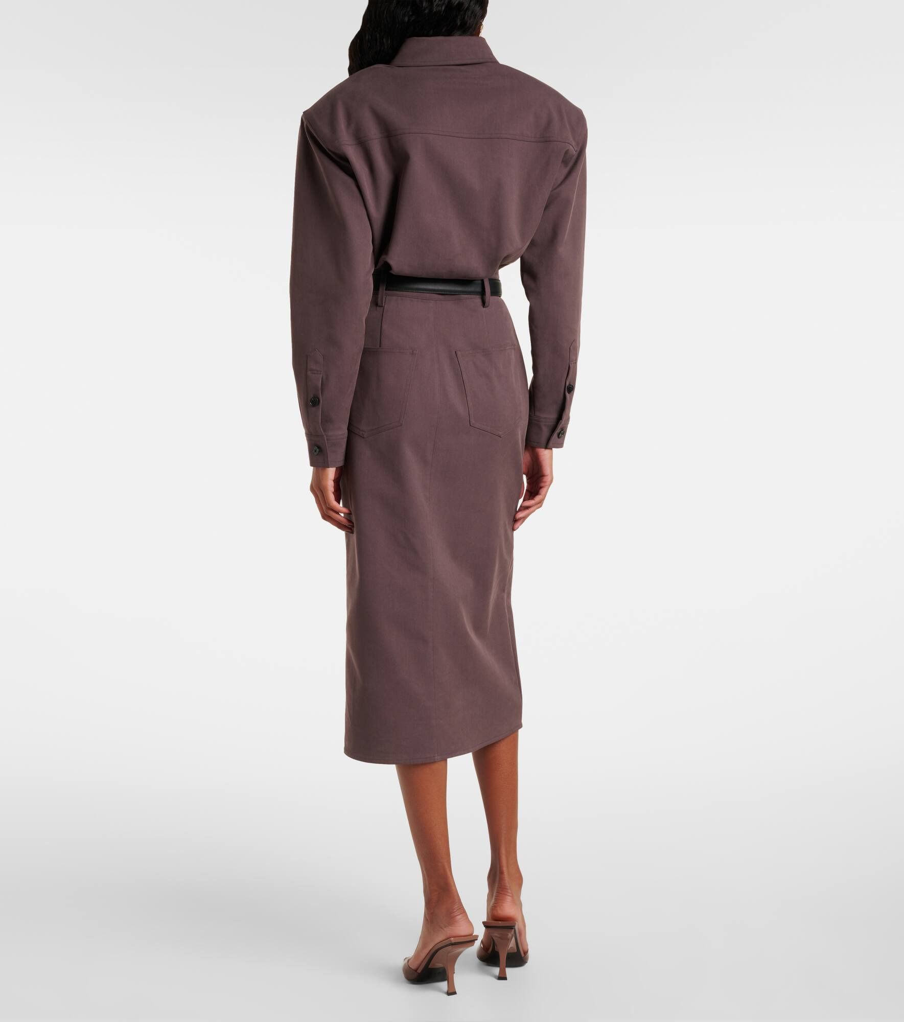 Belted midi dress - 3