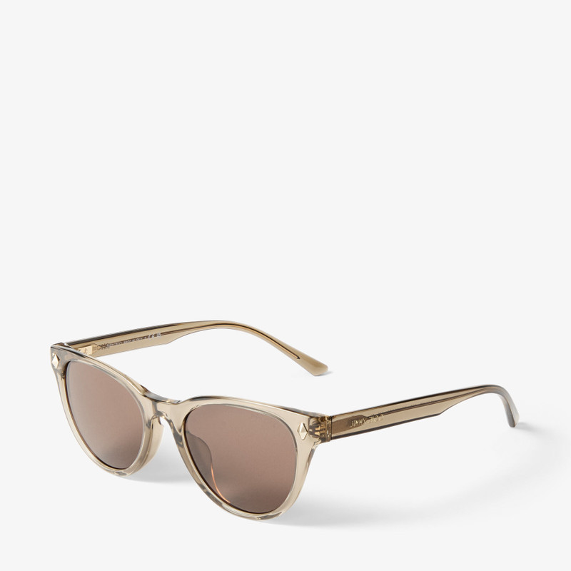 JIMMY CHOO Trace 
Brown Transparent Pantos Sunglasses outlook