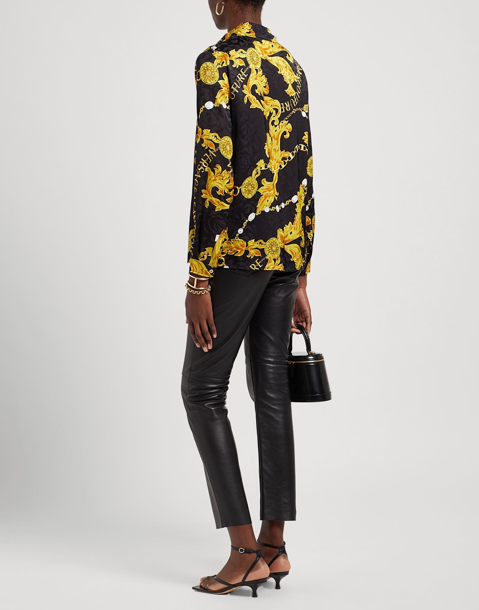 Black Women's Patterned Shirts & Blouses - 3