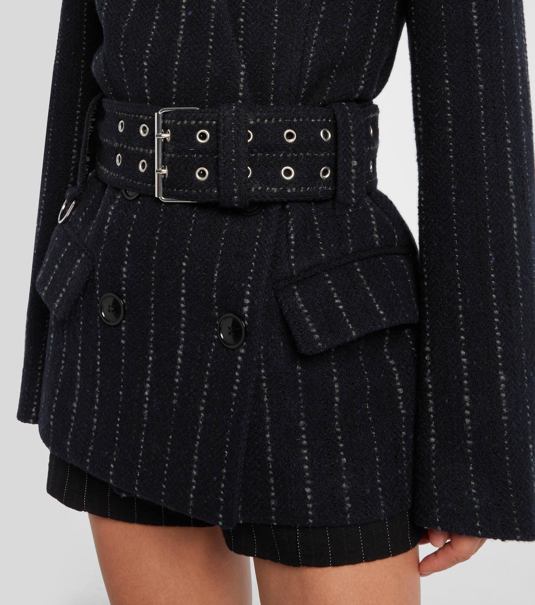 Fyma chalk stripe virgin wool blazer - 5