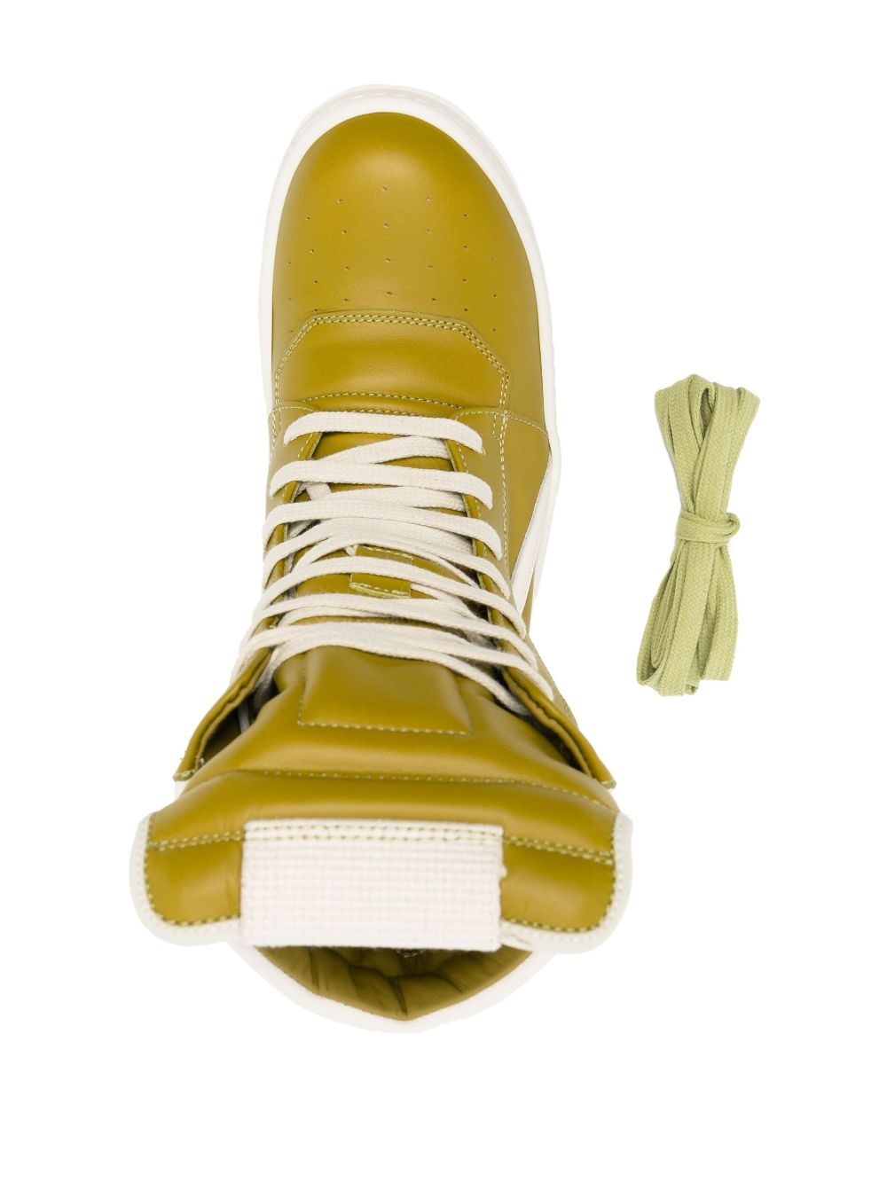 Rick Owens: Yellow Geobasket Sneakers
