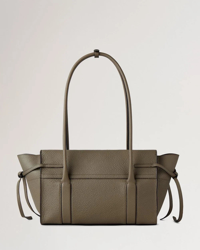 Mulberry Small Soft Bayswater Linen Green Heavy Grain outlook