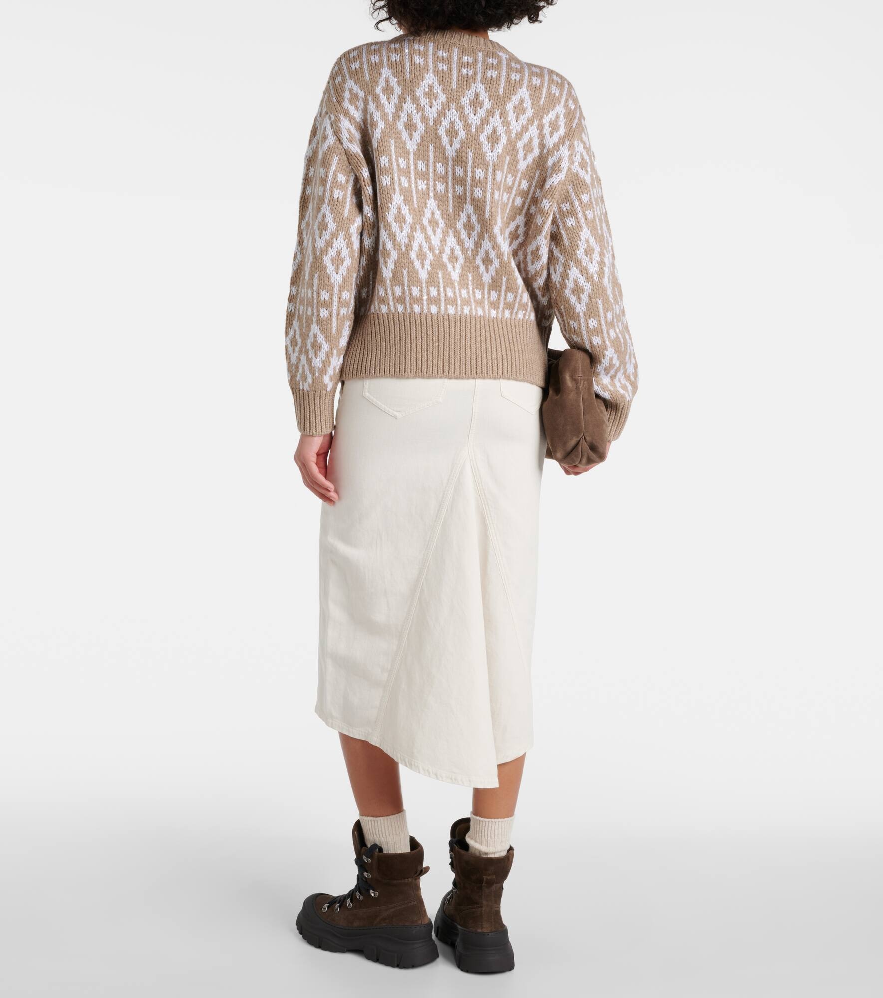 Jacquard cashmere sweater - 3