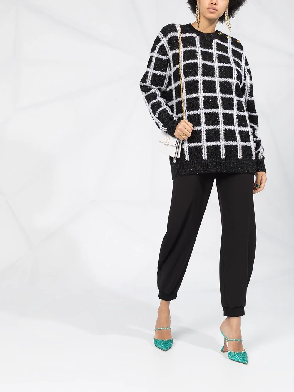 grid-pattern jumper - 2