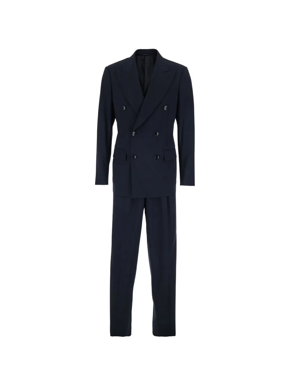 peak-lapel double-breasted suit - 1