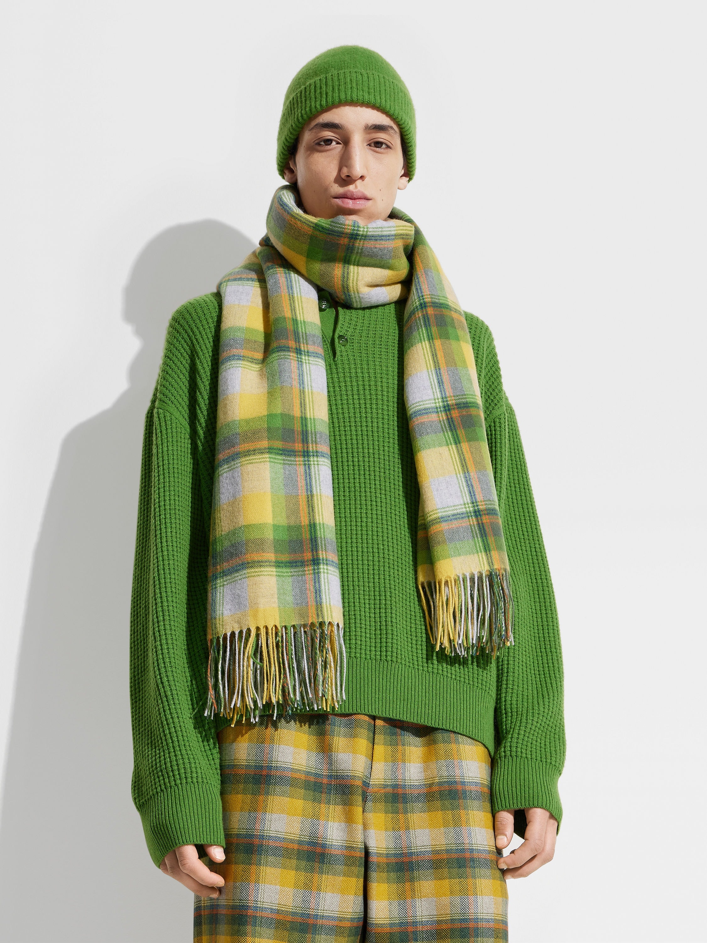 ZEGNA X THE ELDER STATESMAN PURE CASHMERE SCARF - 3
