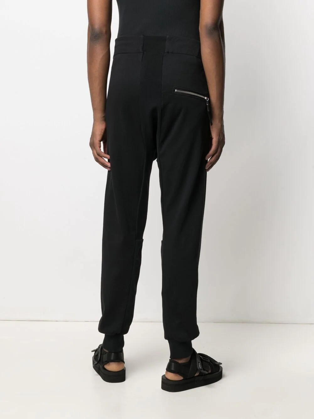 drawstring straight-leg trousers - 4