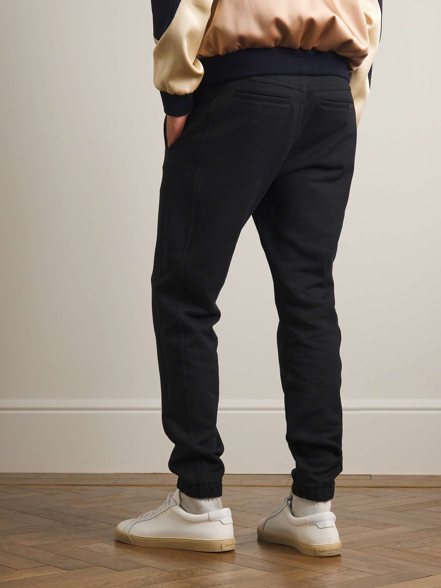 Tapered Logo-Embroidered Cotton-Jersey Sweatpants - 4