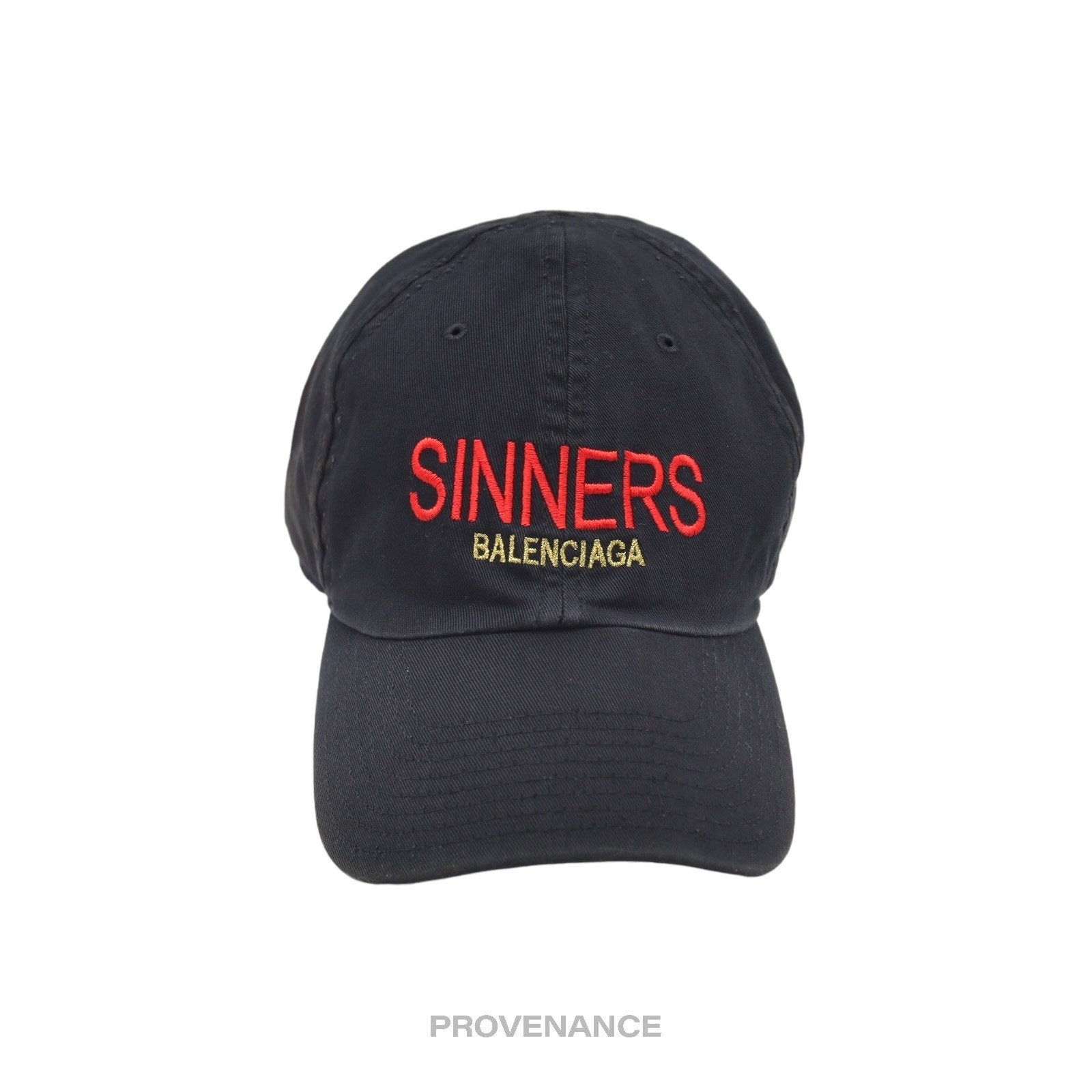 Balenciaga Sinners Cap - Washed Black - 1