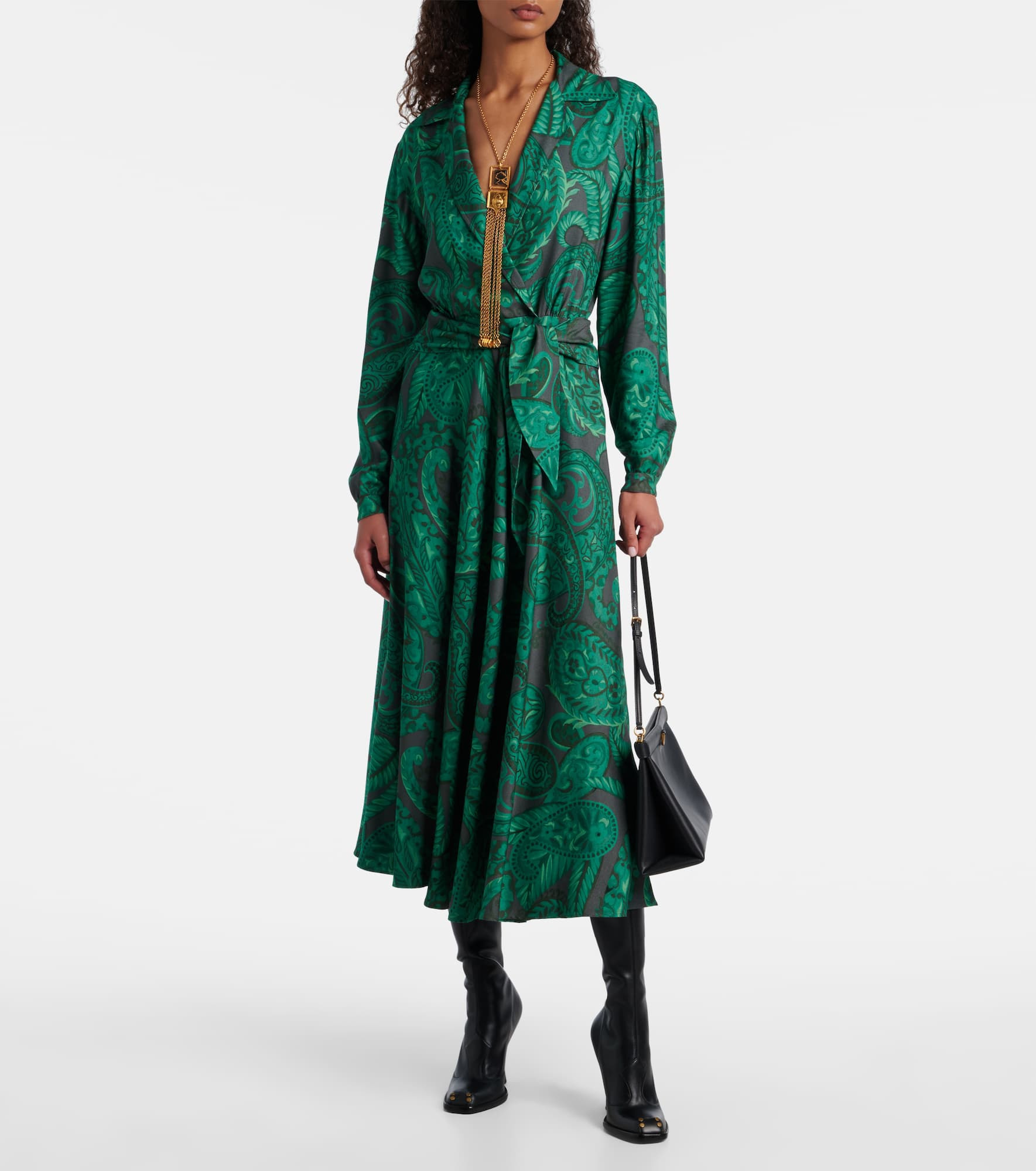 Belted midi dress - 2