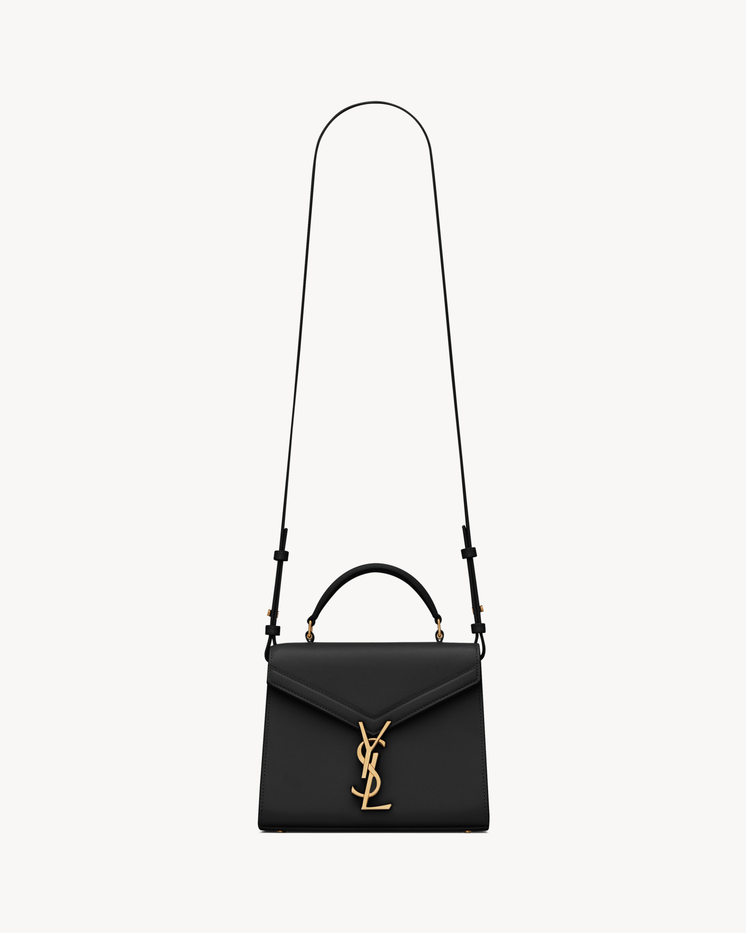 CASSANDRA MINI TOP HANDLE BAG IN GRAIN DE POUDRE EMBOSSED LEATHER - 2