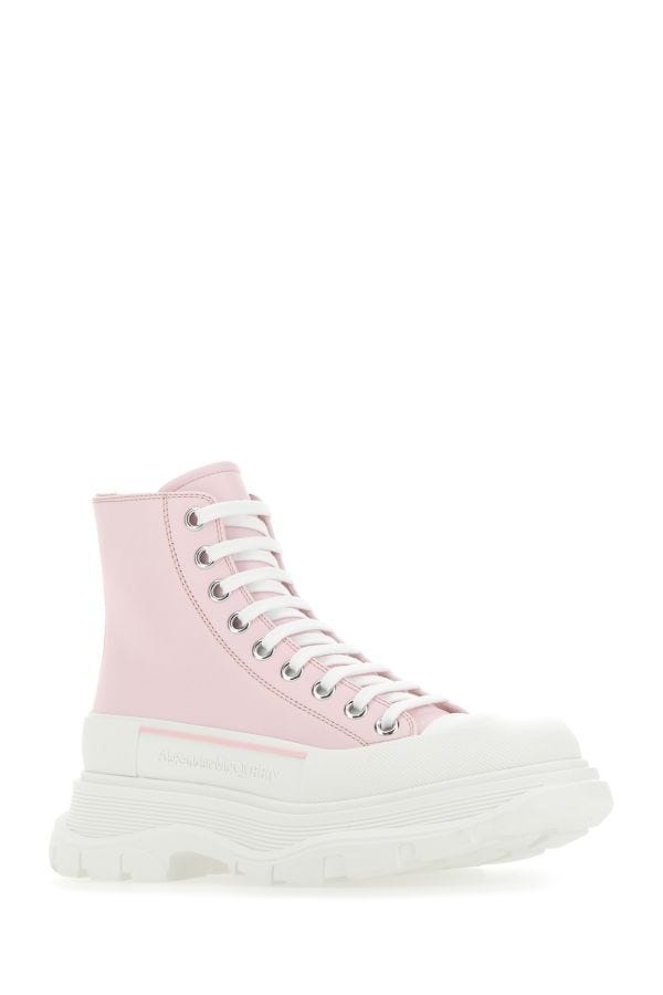 スニーカー ALEXANDER MCQUEEN PASTEL PINK LEATHER TREAD SLICK SNEAKERS Alexander McQueen ALEXANDER MCQUEEN Pastel Pink Leather