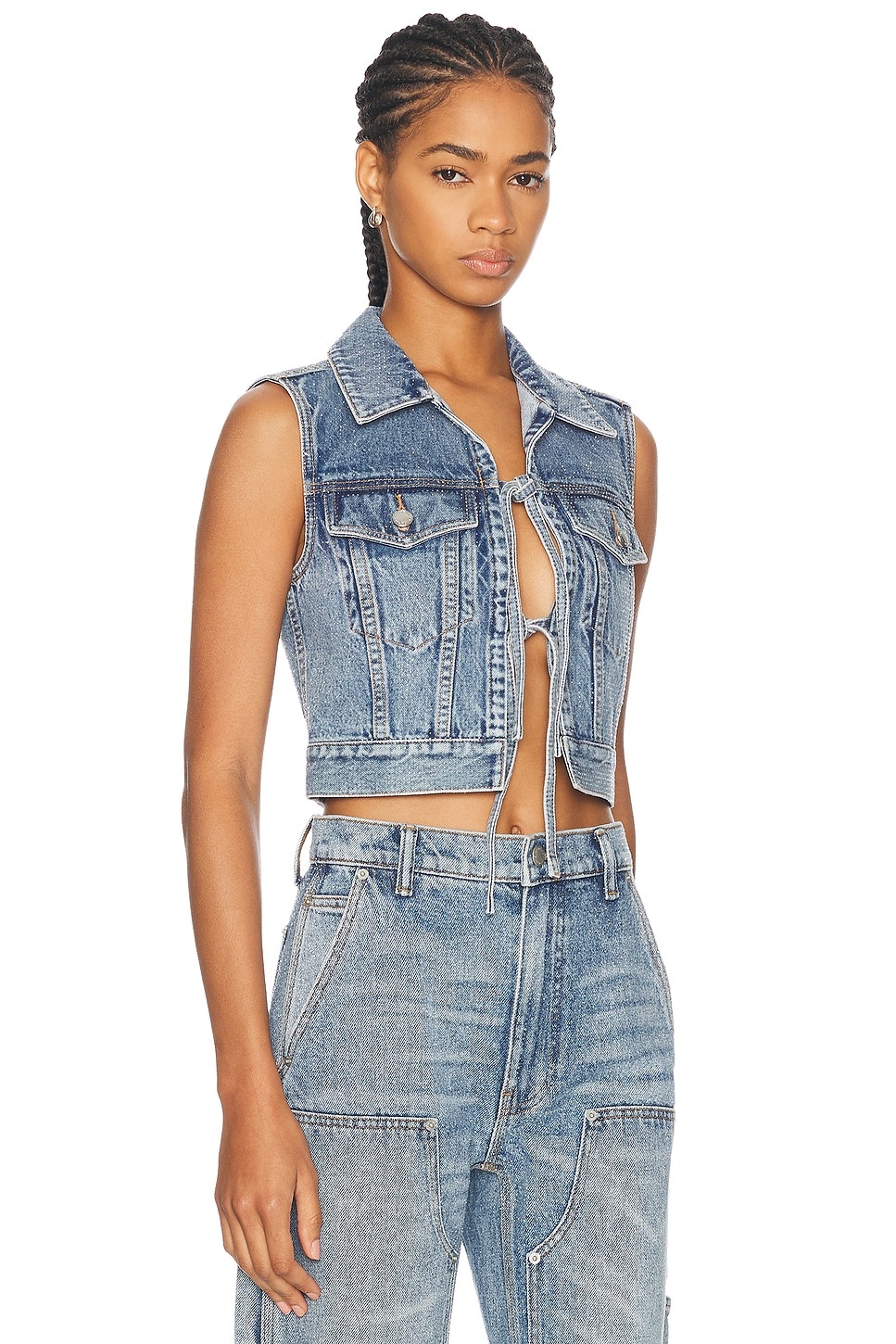Tie Front Vest - 2