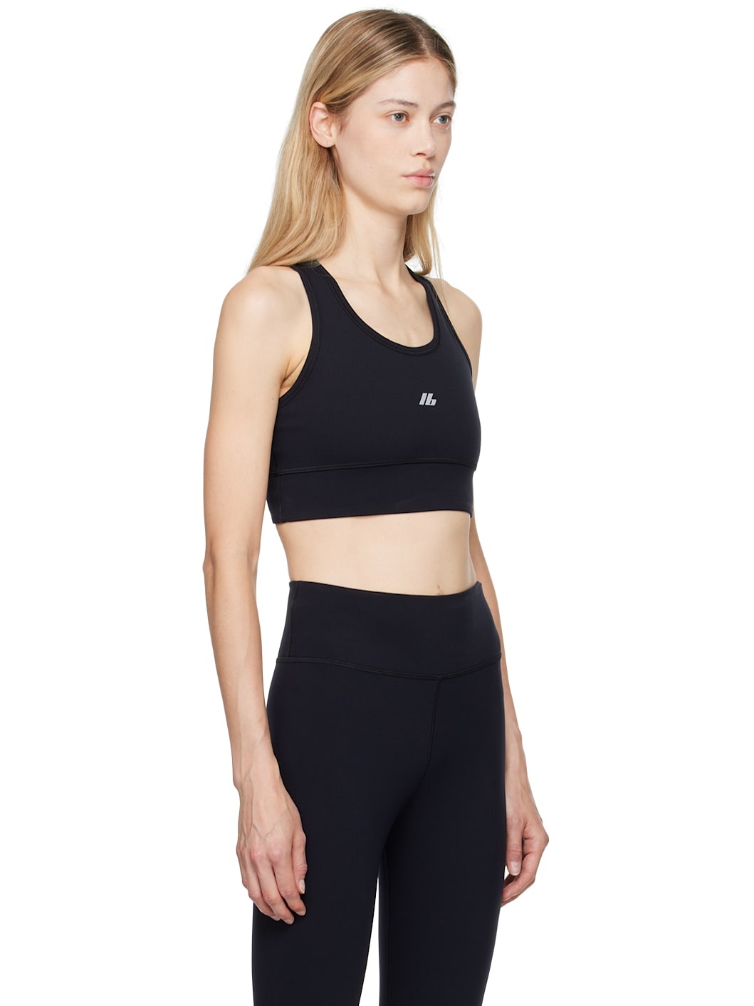 Black Activewear Sports Bra - 2
