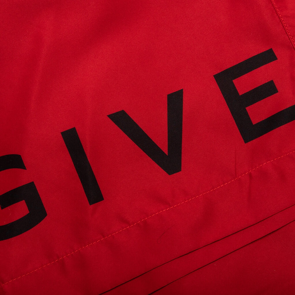 4G LONG SWIM SHORTS - VERMILLON - 4