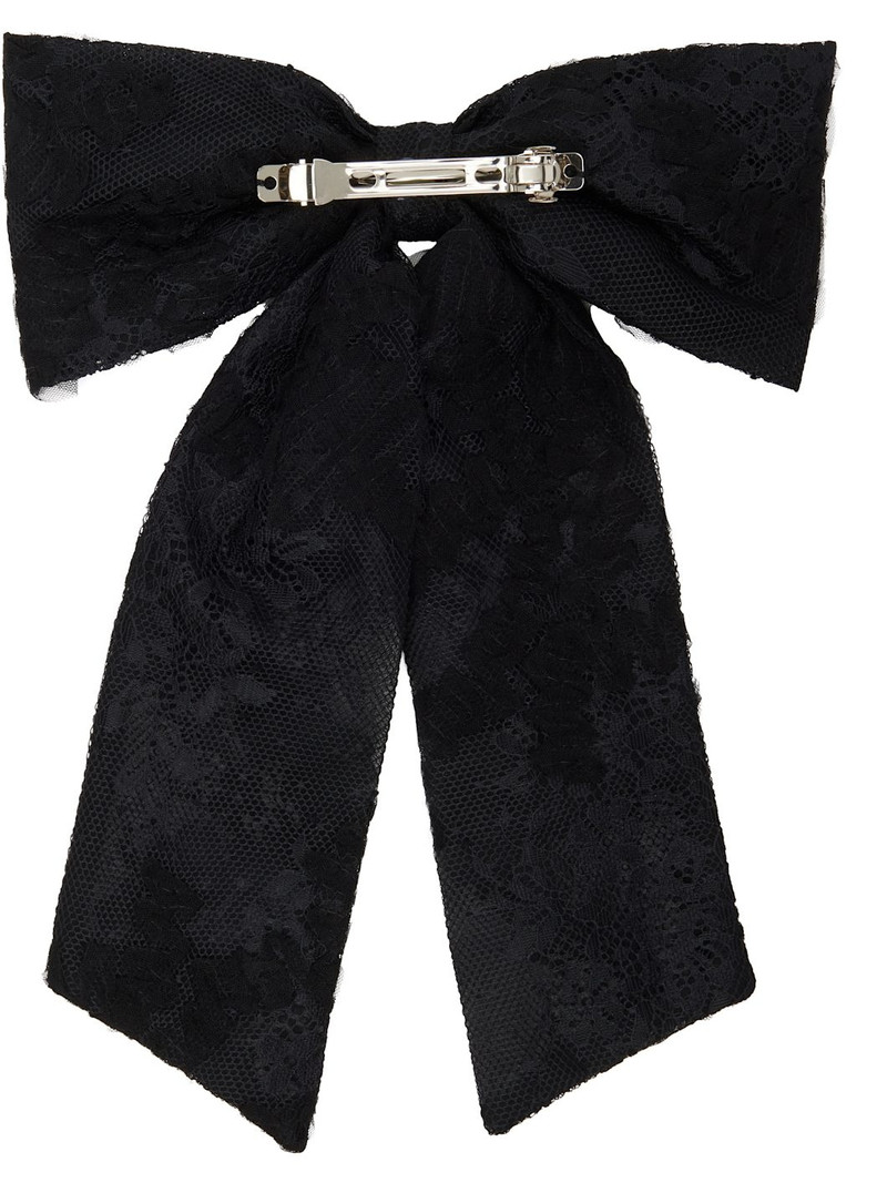 ANNA SUI Black Lace Bombo Bow Hair Clip outlook
