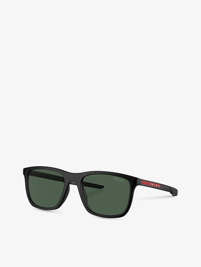 Prada PS 10WS pillow-frame nylon sunglasses outlook