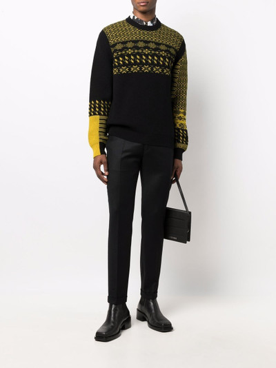 Paul Smith patterned intarsia knit jumper outlook