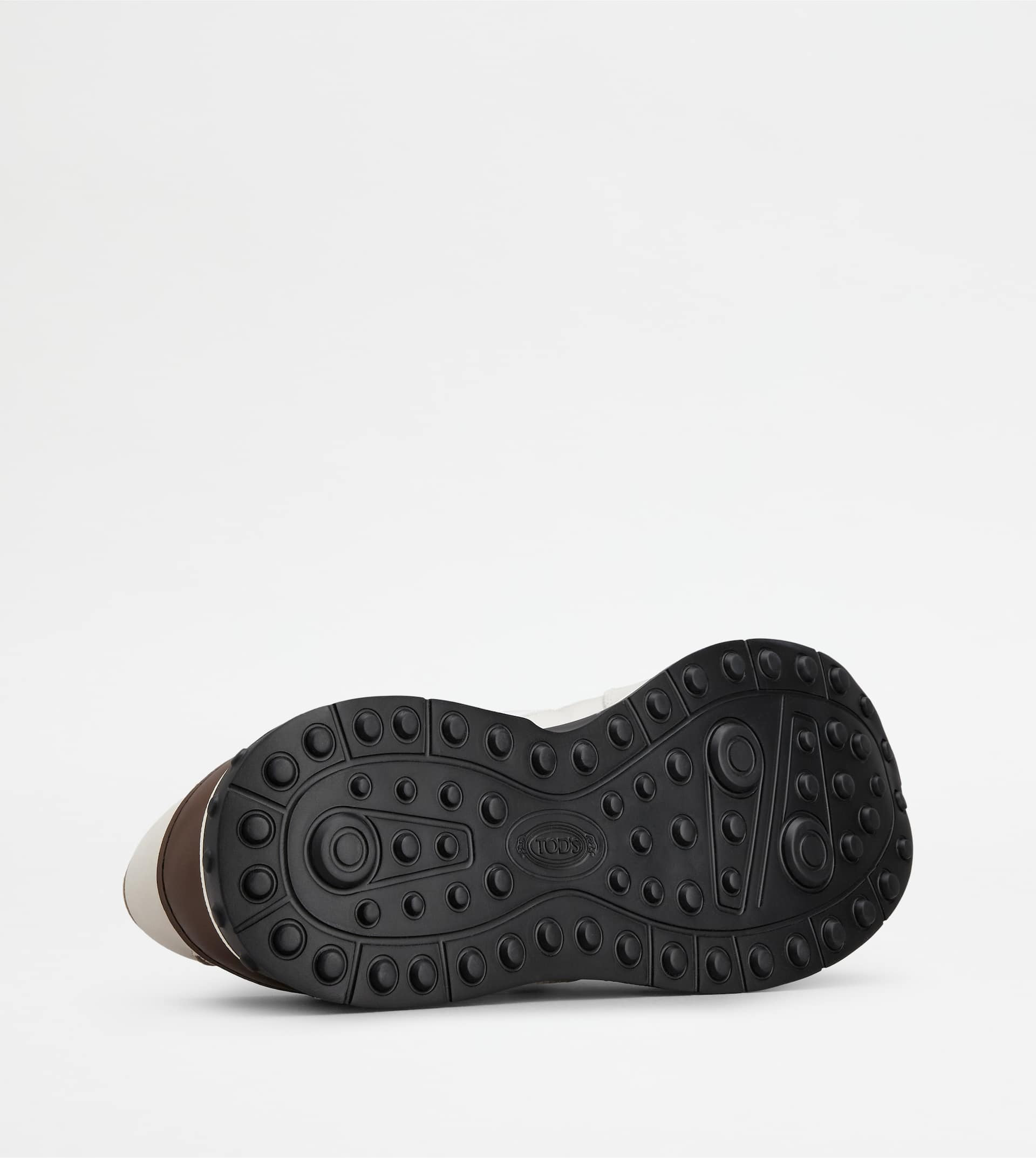SNEAKERS IN SUEDE AND SMOOTH LEATHER - BEIGE, GREY, BROWN - 4